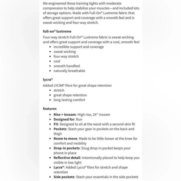 Lululemon sz 4 Tight Stuff Tight II (25") Dark Adobe great like new condition - Picture 10 of 13